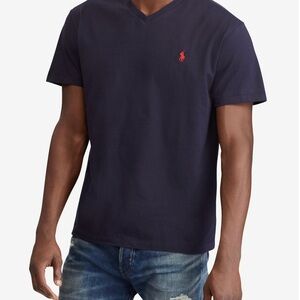 Polo by Ralph Lauren Blue and Red Short Sleeve Tee